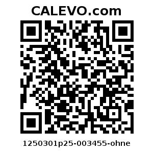 Calevo.com Preisschild 1250301p25-003455-ohne