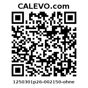 Calevo.com Preisschild 1250301p26-002150-ohne