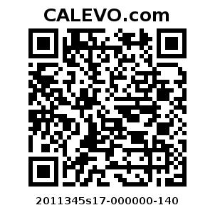 Calevo.com pricetag 2011345s17-000000-140