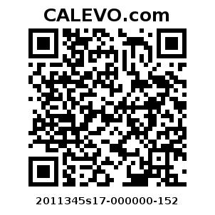 Calevo.com pricetag 2011345s17-000000-152