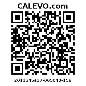 Calevo.com pricetag 2011345s17-005040-158