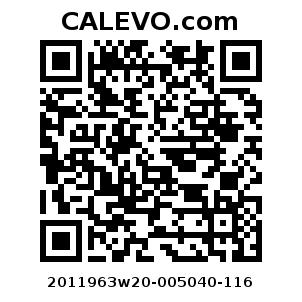 Calevo.com Preisschild 2011963w20-005040-116
