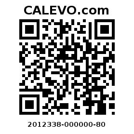 Calevo.com pricetag 2012338-000000-80
