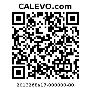 Calevo.com pricetag 2013268s17-000000-80