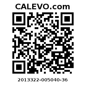 Calevo.com pricetag 2013322-005040-36