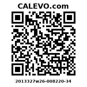 Calevo.com Preisschild 2013327w26-008220-34