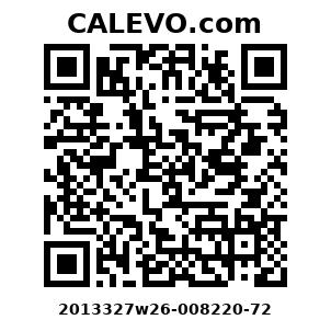 Calevo.com Preisschild 2013327w26-008220-72
