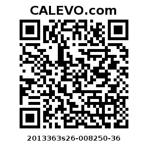 Calevo.com Preisschild 2013363s26-008250-36