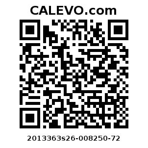 Calevo.com Preisschild 2013363s26-008250-72