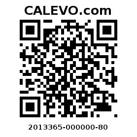 Calevo.com pricetag 2013365-000000-80