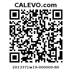 Calevo.com Preisschild 2013371w19-000000-80