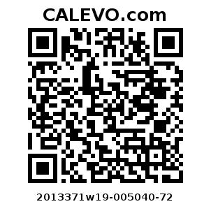 Calevo.com Preisschild 2013371w19-005040-72