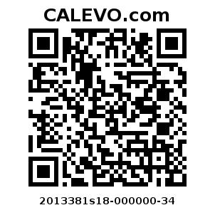 Calevo.com pricetag 2013381s18-000000-34