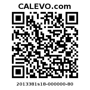Calevo.com Preisschild 2013381s18-000000-80