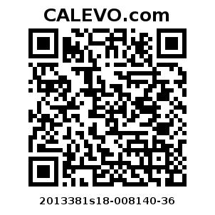 Calevo.com pricetag 2013381s18-008140-36