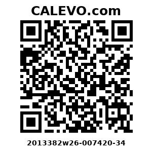 Calevo.com Preisschild 2013382w26-007420-34