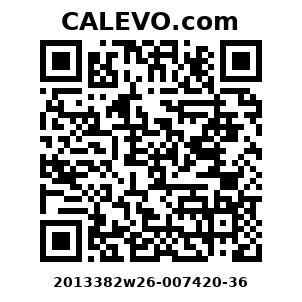 Calevo.com Preisschild 2013382w26-007420-36