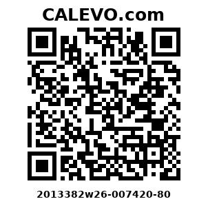 Calevo.com Preisschild 2013382w26-007420-80