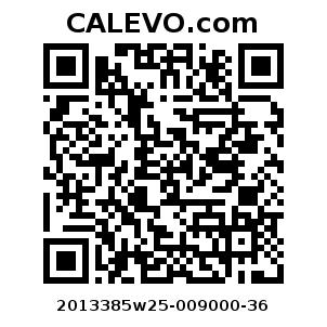 Calevo.com Preisschild 2013385w25-009000-36