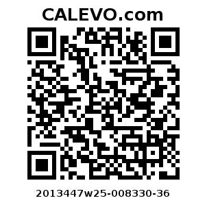 Calevo.com Preisschild 2013447w25-008330-36