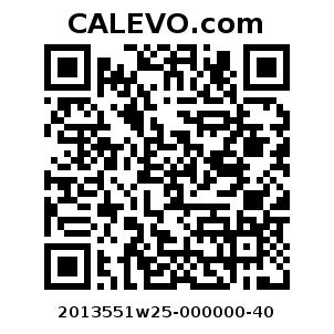 Calevo.com Preisschild 2013551w25-000000-40