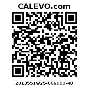 Calevo.com Preisschild 2013551w25-009000-40