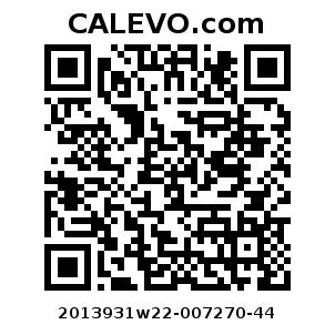 Calevo.com Preisschild 2013931w22-007270-44