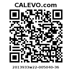 Calevo.com Preisschild 2013933w22-005040-36