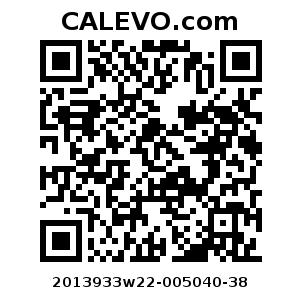 Calevo.com Preisschild 2013933w22-005040-38