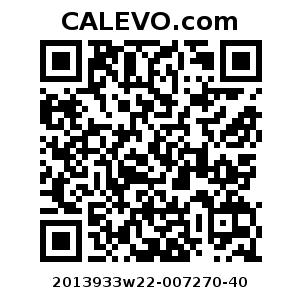 Calevo.com Preisschild 2013933w22-007270-40