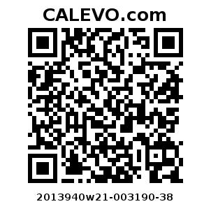 Calevo.com pricetag 2013940w21-003190-38