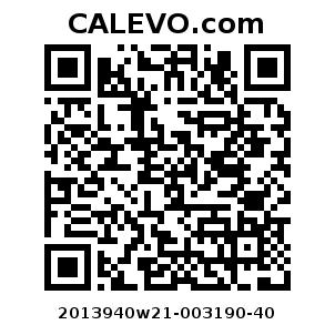 Calevo.com Preisschild 2013940w21-003190-40