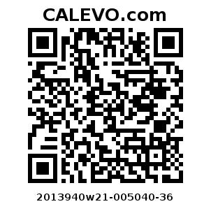 Calevo.com Preisschild 2013940w21-005040-36