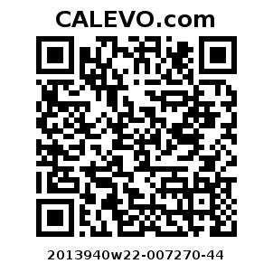 Calevo.com pricetag 2013940w22-007270-44