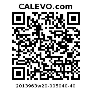 Calevo.com Preisschild 2013963w20-005040-40