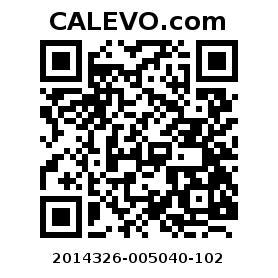 Calevo.com pricetag 2014326-005040-102