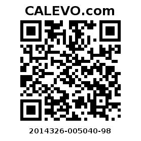Calevo.com pricetag 2014326-005040-98