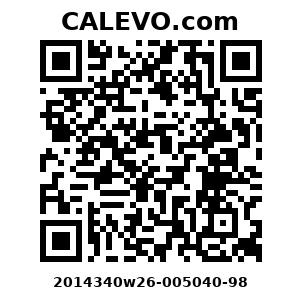 Calevo.com Preisschild 2014340w26-005040-98