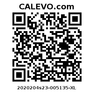 Calevo.com pricetag 2020204s23-005135-XL