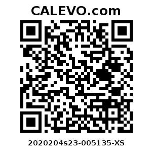 Calevo.com pricetag 2020204s23-005135-XS