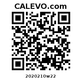 Calevo.com Preisschild 2020210w22