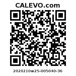 Calevo.com Preisschild 2020210w25-005040-36