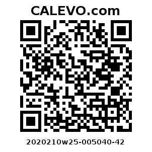 Calevo.com Preisschild 2020210w25-005040-42