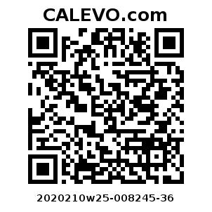 Calevo.com Preisschild 2020210w25-008245-36