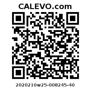 Calevo.com Preisschild 2020210w25-008245-40
