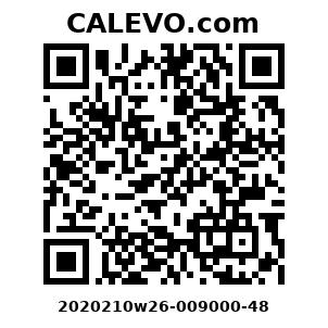 Calevo.com Preisschild 2020210w26-009000-48