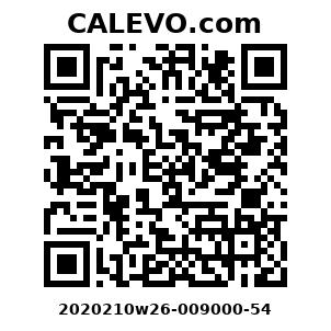 Calevo.com Preisschild 2020210w26-009000-54