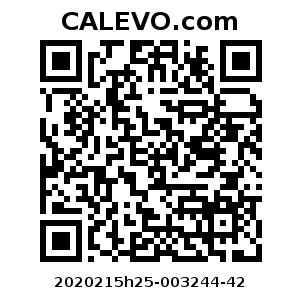 Calevo.com Preisschild 2020215h25-003244-42