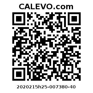 Calevo.com Preisschild 2020215h25-007380-40