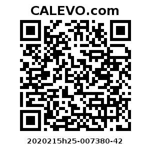 Calevo.com Preisschild 2020215h25-007380-42
